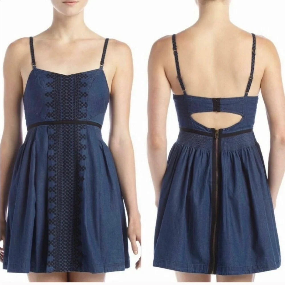 Free people denim dress - Picture 1 of 11